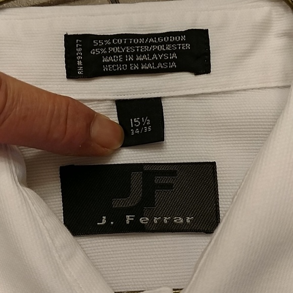 J Ferrar long sleeve button-up dress shirt size M - Picture 7 of 7